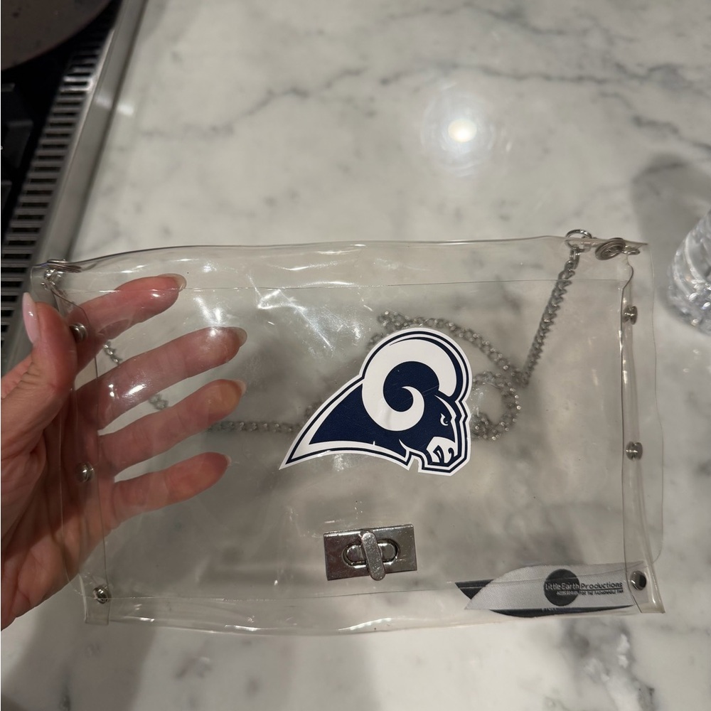 Clear Crossbody Bag with Chain Strap
